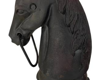Large Wrought Iron Horse Head