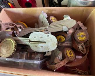Steel roller skates from 60 years ago