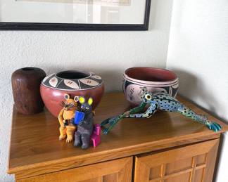 Pueblo pottery + Mexican folkart