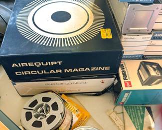 Reels + slide projector magazine