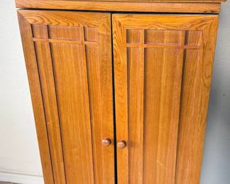 Mission-style CD cabinets