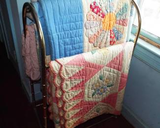 HANDMADE QUILTS MADE BY THE OWNER'S MOTHER