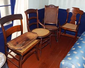 FOUR ANTIQUE CHAIRS