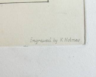 William Byrd of Westover Virginia After Brandon Portrait Engraving by K. Holmes