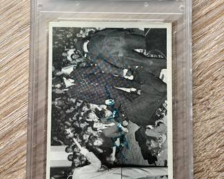 Signed by John Lennon Beatles card