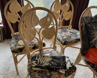Vintage palm leaf chairs!