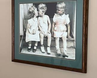 Framed print of “The Kiss” by Furman