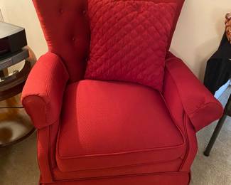 Nice Raspberry Red side chair  