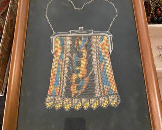 Framed metal purse