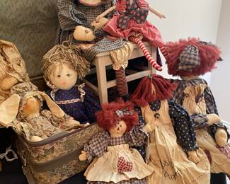 Handmade Raggedy Ann Ugly dolls 