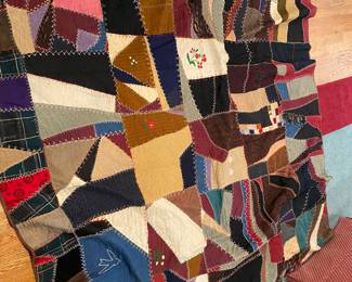 Authentic Victorian crazy quilt 
