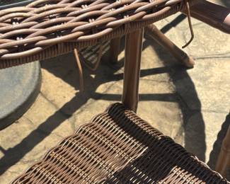 Hampton Bay - Clairborne 7-Piece Patio Dining Set -Rust-resistant Aluminum Frame - Resistant to mildew and rain -Tempered glass tabletop with tint 