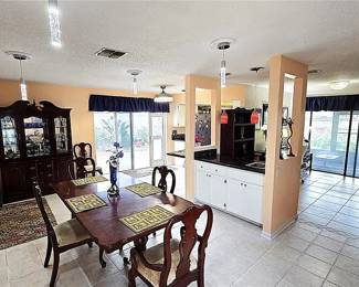 Dinning Table, Chairs, and Hutch