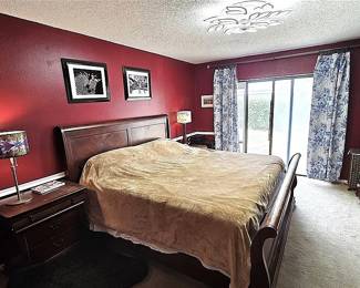 Bedroom King Bed, End Tables, and Dresser