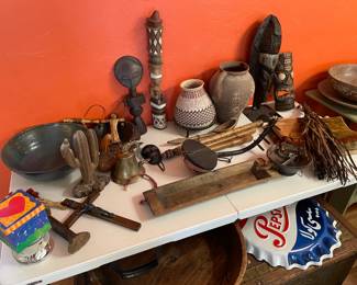 Saudi Arabian and African artifacts.