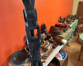 Saudi Arabian and African art and artifacts.
