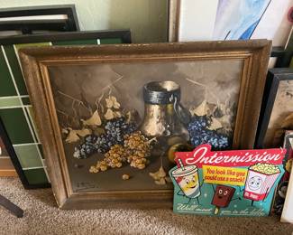 Artwork and metal signs