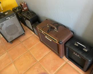 Guitar amps and Fender bass amp