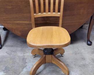 Vintage Oak Office Chair