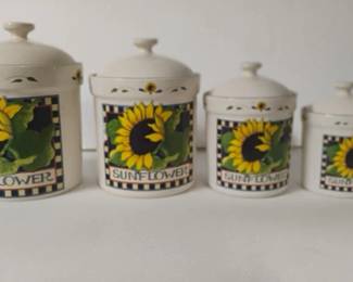 Sunflower Canister Set