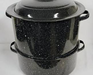 Two-Tier Enamel Steamer