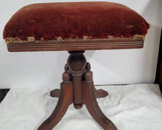 Victorian Walnut Organ Stool