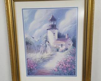 Framed Lighthouse Print