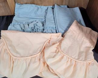 Blue and Orange Curtain Valances