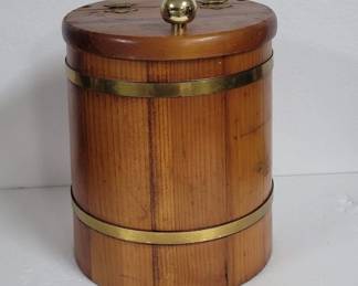 Vintage Wooden Ice Bucket