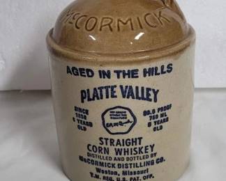 McCormick Straight Corn Whiskey Jug