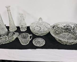 Pressed Glass Lot