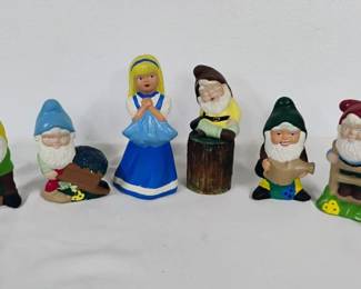 Ceramic Dwarfs and Girl