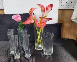 Clear Vase Lot