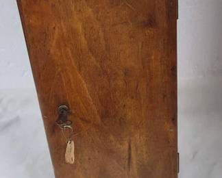 Vintage Wooden Box with Lock