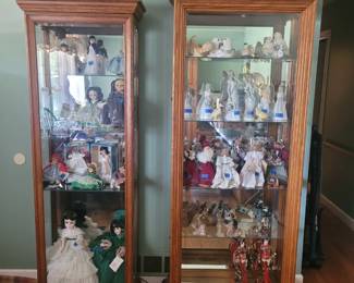 3 Curio Cabinets