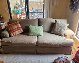 Couch with pillows