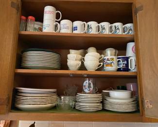 lots of dishware
