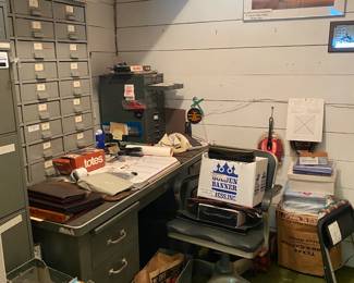 Metal Cabinets and office supplies