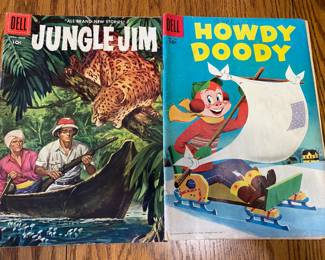 Jungle Jim & Howdy Doody are just a few of the Huge Collection of Vintage comic books in this collection of 100 plus comics available