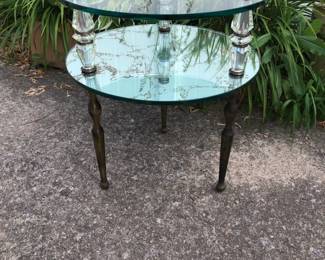 Goran Belgium Hollywood Regency end table