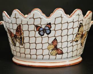 Mottahedeh of Italy Butterfly Handled Cachepot
