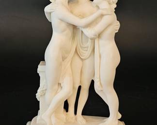 The Three Graces Carved Stone Sculpture
