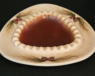Vintage Ceramic 3-Sided Ashtray