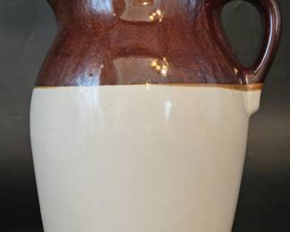 Vintage McCoy Brown & Beige Pottery Pitcher, USA