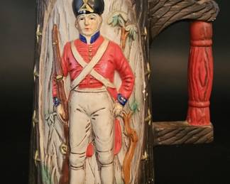 Vintage Napcoware Red Coat Stein, Made in USA