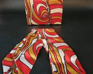 Mid Century Modern Purse w/ Matching Scarf