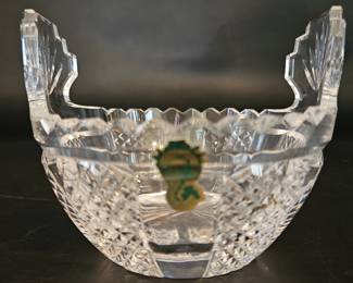 Waterford Hibernia Crystal Butter Tub, Marked