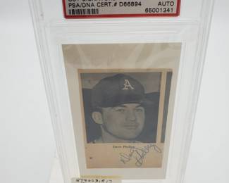 705 Dave Philley Cut Signature Baseball Card