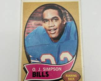 315 1970 OJ Simpson Topps 90 Rookie Card