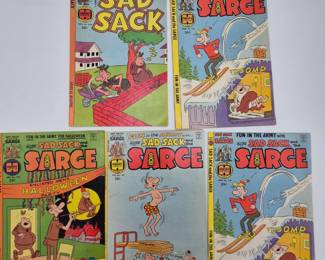 Lot 82009 Sad Sack Sarge Comics Harvey World